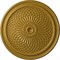 Ekena Millwork Trinity Ceiling Medallion (Fits Canopies up to 3"), Hand-Painted Pharaohs Gold, 22"OD x 1 3/4"P CM22TNPGS - alternate 1
